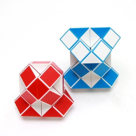 Lot of 2 Magic Rule Snake 3D puzzle gam Cube Twist Transformable Kid Puzzle - Picture 1 of 3